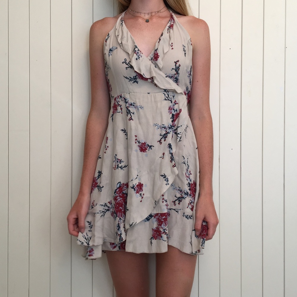 flowy floral dress